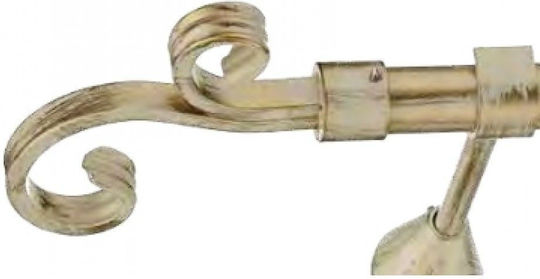 Best Metal Curtain Pole B065 Single 150cm Black