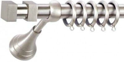 Best Metallisches Vorhangstange B039 Einzeln Durchmesser 20mm Länge 200cm Silber INM180903