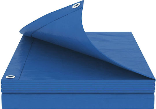 vidaXL Waterproof Tarpaulin 180g/m² 8x8m Lightweight Blue