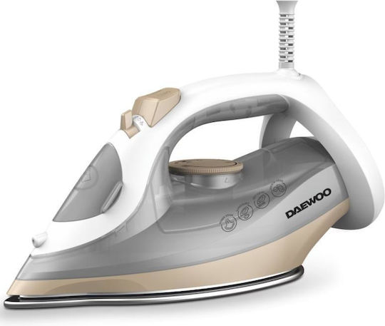 Daewoo Steam Iron 2400W with Ceramic Plate and Continuous Steam Supply 30gr/min