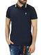 Polo Short Sleeve Blouse Dark Blue MCS-M-PL-02019-704