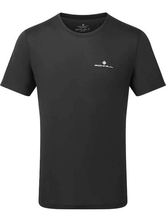 Ronhill Sportliches Herrenbluse Kurzarm Schwarz