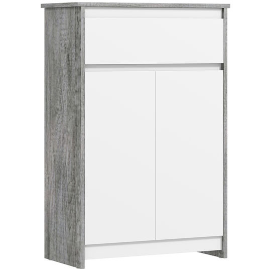 Kleankin Bathroom Cabinet 60x30x90cm Grey