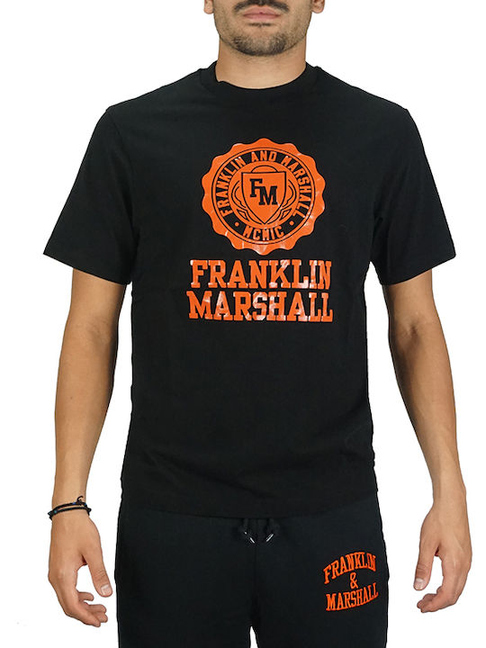 Franklin & Marshall Short Sleeve Black Blouse