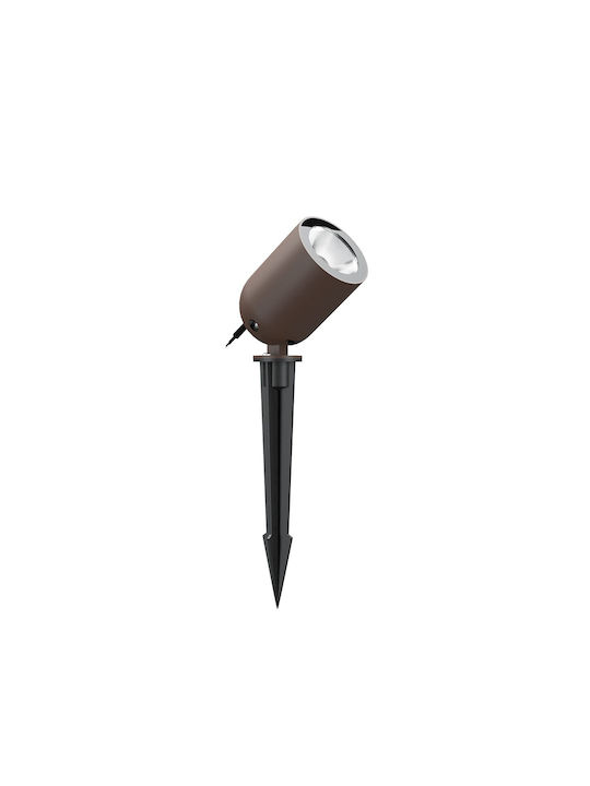 VK Lighting VK Lighting Außenstehlampe LED für Außenbereich 12W mit Warmes Weiß Licht IP65 Braune