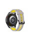 Λουράκι Σιλικόνης Vertical Lines Amazfit Gtr 4 46mm Gray Yellow