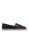 Fabric Women's Espadrilles in Black Colour