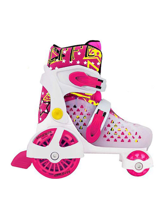 Athlopaidia Quad Adjustable Rollers Fuchsia Kids