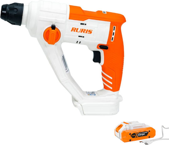 Ruris Rmx1210 – Cordless Sds Plus Rotary Hammer 20v 1.5 J Led 20v 4ah Usb-c Battery Included