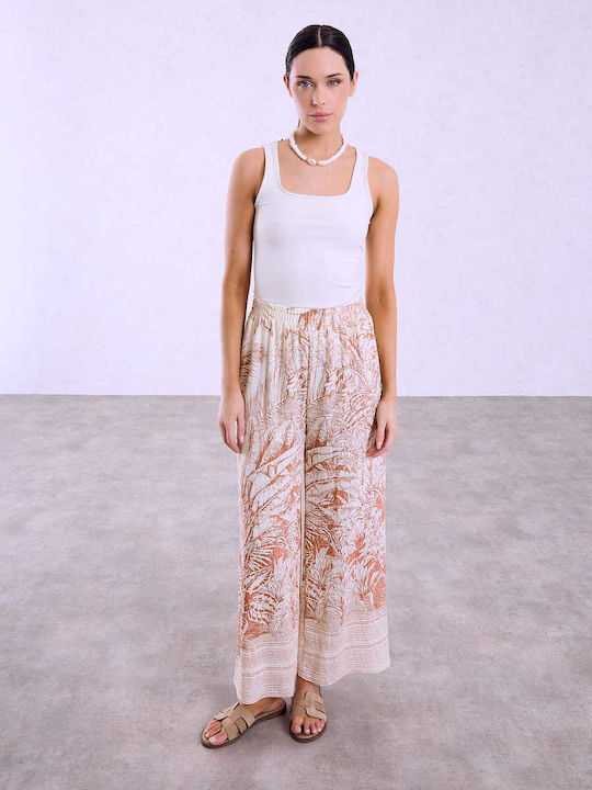 Celestino Damenhose Elastischer Bund Loose Fit ...