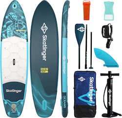 Skatinger Turtle Ocean Φουσκωτή Σανίδα SUP Τιρκουάζ Skatinger Turtle Ocean Φουσκωτή Σανίδα SUP Τιρκουάζ