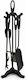 Biofan Fireplace Tool Set with Stand Holder Black