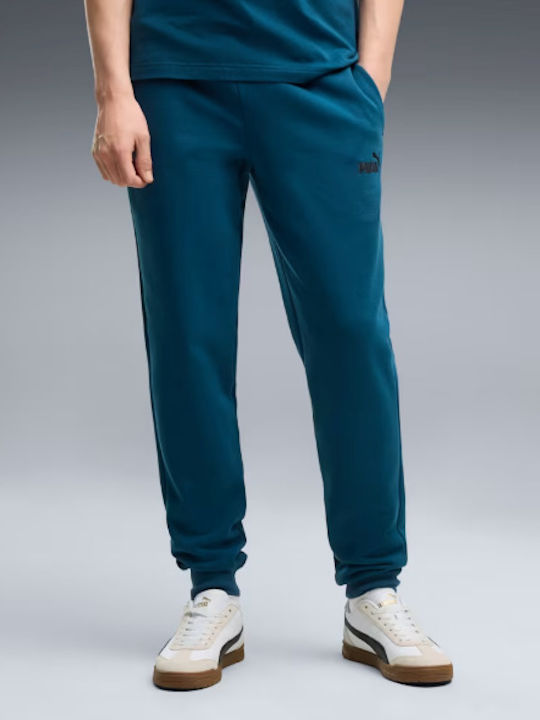 PUMA Logo Pantaloni de trening cu elastic petrol