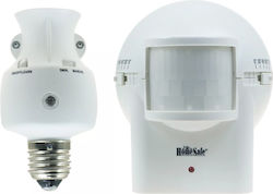 HomeSafe Steckdosenadapter mit E27 Glühbirnensockel