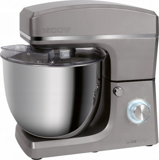 Clatronic Clatronic Kitchen Machine 1500W with Stainless Bowl 10L Grey