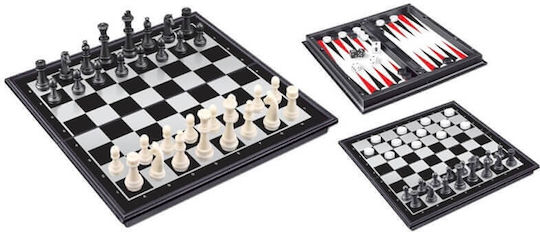Natural Games Magnetic Backgammon/Chess Wooden