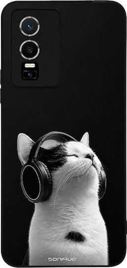Husă Sonique Men's Edition Vivo Y74s Vivo Y76 5G Audio Kitten Alb
