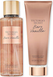 Victoria's Secret Bare Vanilla Set Cadou – Body Lotion + Fragrance Mist – Set Parfumat Pentru Femei Cu Aromă De Vanilie Victoria's Secret Bare Vanilla Set Cadou – Body Lotion + Fragrance Mist – Set Parfumat Pentru Femei Cu Aromă De Vanilie