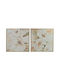 Inga Set 2 Gemälde 60x60cm Weiße Blumen