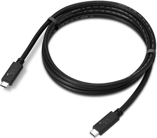 Lenovo USB 4 Video Cable USB-C Male - USB-C PD Black 1.5m 4X91U92143