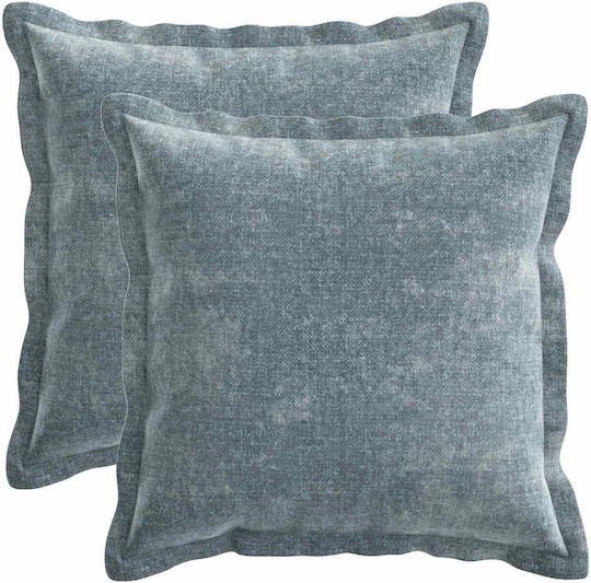 vidaXL Διακοσμητική Μαξιλαροθήκη Houten Γαλάζιο 45x45εκ.