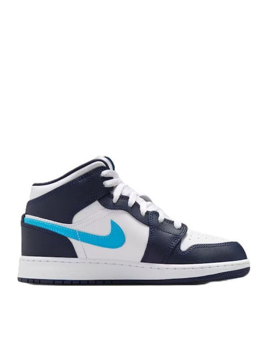 Nike Air Jordan 1 Παιδικά Sneakers High Μπλε