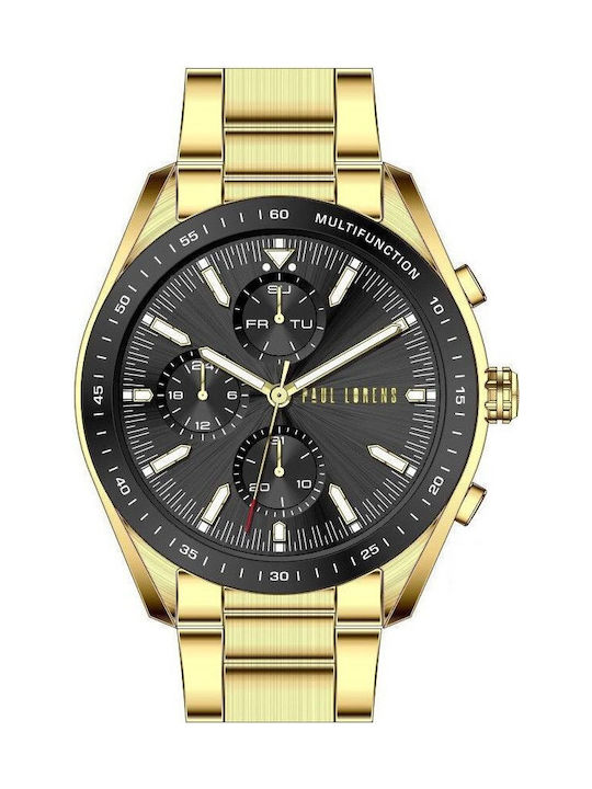 Paul Lorens Мъжки Часовник 41mm На Батерия с Че...