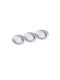 Trio Lighting Rila Spot De Tavan Pătrat Metalic Argintiu 3 Buc