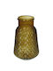 Decorative Vase Glass Yellow