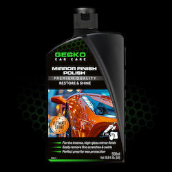 Gecko Spiegelglanzcreme 500ml. Bietet Extremen Spiegelglanz Maximale Tiefe des Lackes – Entfernt Leichte Kratzer Feines Wachs, Überlagerungen, Mattstellen – Perfekt Als Finish-Lack Zur Korrektur Oder Zur Auffrischung Des Glanzes