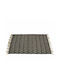 Zaros Hammam Rectangular Rug with Fringes White/Black 90x60cm