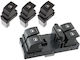 Vw Golf V 03-09 Combined Electric Window Lift Switch + 3 Buttons
