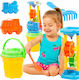Huge Beach Set Mill Sand Bucket Shovel Rake