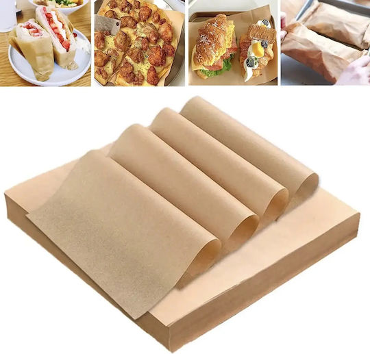 Hârtie De Copt Antiaderentă Tăiată În Foi 30m x 30cm 50 Bucăți