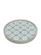 Zaros Set Dekorative Platten Beton Blaue 2Stücke 21.5x21.5x2.5cm
