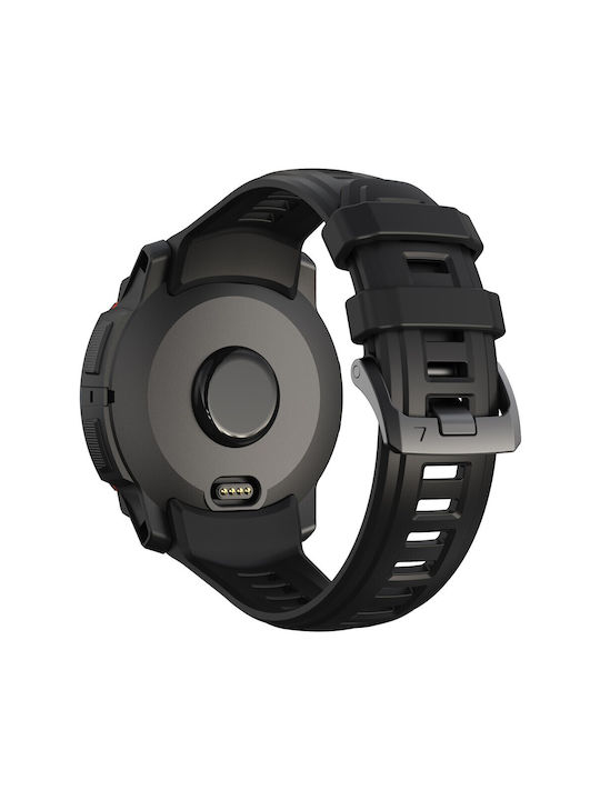 Tragbares Band Silikon Garmin Instinct 3 Amoled 50 mm Instinct 3 Solar 50 mm Schwarz Tragbares Band Silikon Garmin Instinct 3 Amoled 50 mm Instinct 3 Solar 50 mm Schwarz