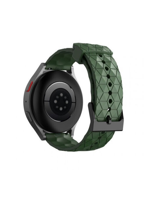 Curea Silicone Model Rhombus Huawei Watch GT 6 6 Pro 22mm Verde Armată