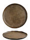 Bonna Cresta Shallow Brown Plate 27cm 6 Pieces