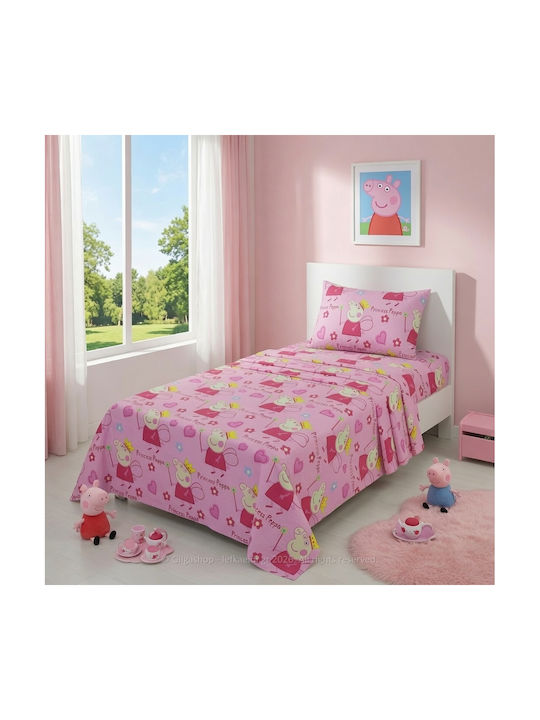 Casa Colori Kinderbettlaken Set Baumwoll 160x260cm 3 Stück