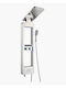 Oikossi Luxe Hydromassage Shower Column Silver