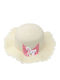 Aquablue Kids' Straw Hat Ecru