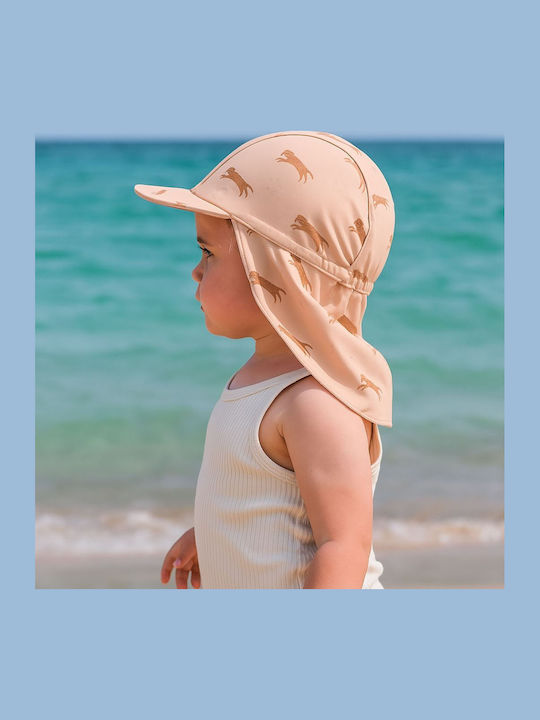 Swim Essentials Παιδικό Καπέλο Υφασμάτινο Αντηλιακό Καφέ