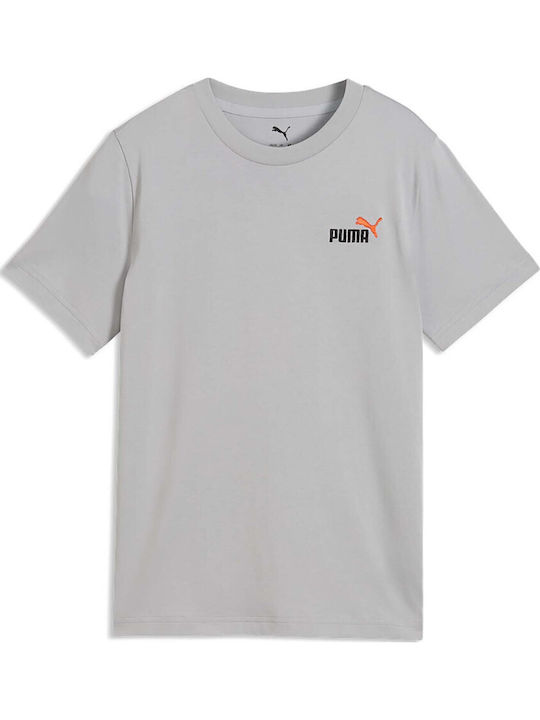 PUMA Παιδικό T-shirt Γκρι Logo Tee