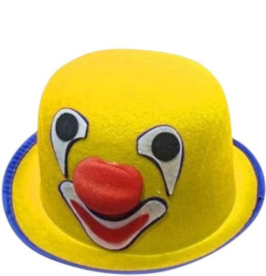 Halber Karnevalsaccessoire Hut Gelb