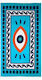 Aquablue Πετσέτα Θαλάσσης με Κρόσσια 180x90εκ.