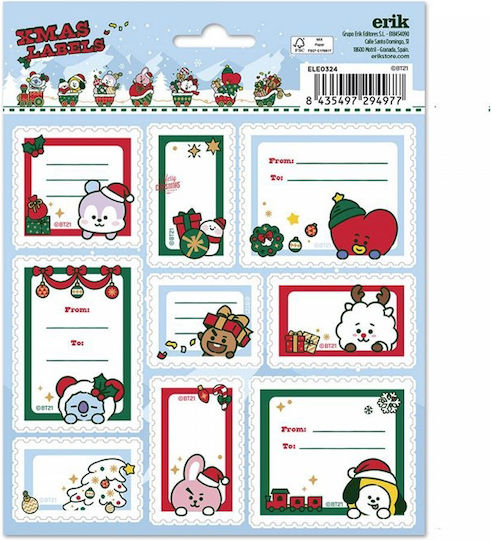 Line Friends Ετικέτες Τετραδίων 9x2cm 5τμχ