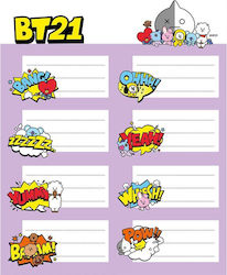 Line Friends Notebook Etiketten 8x2cm 5 Stück Line Friends Notebook Etiketten 8x2cm 5 Stück