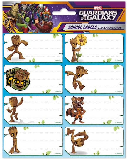 Marvel Notebook Etiketten 8 Stück