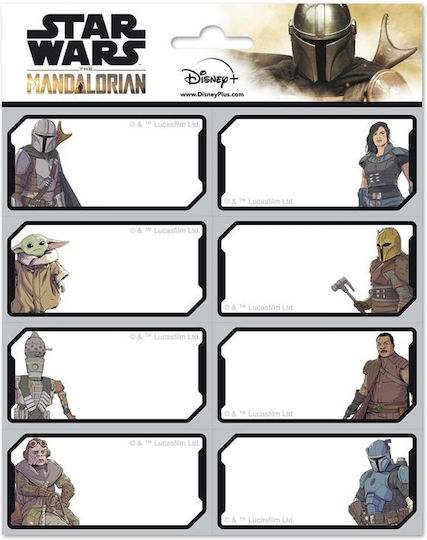 Star Wars Ετικέτες Τετραδίων 8τμχ