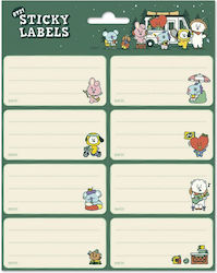 Line Friends Notebook Etiketten 8x2cm 5 Stück Line Friends Notebook Etiketten 8x2cm 5 Stück